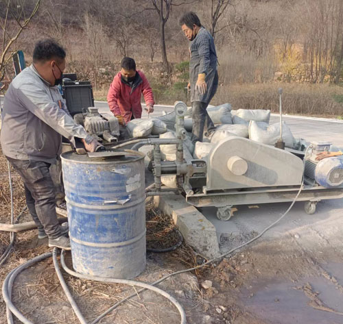 岑溪路面下沉注浆